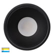 HV5528T-BB - Gleam Black with Black Insert Tri Colour Fixed Deep LED Downlight