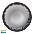 HV5528T-BC - Gleam Black with Chrome Insert Tri Colour Fixed Deep LED Downlight
