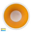 HV5528T-WG - Gleam White with Gold Insert Tri Colour Fixed Deep LED Downlight