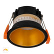 HV5529D2W-BG - Gleam Black with Gold Insert Fixed Dim to Warm LED Downlight