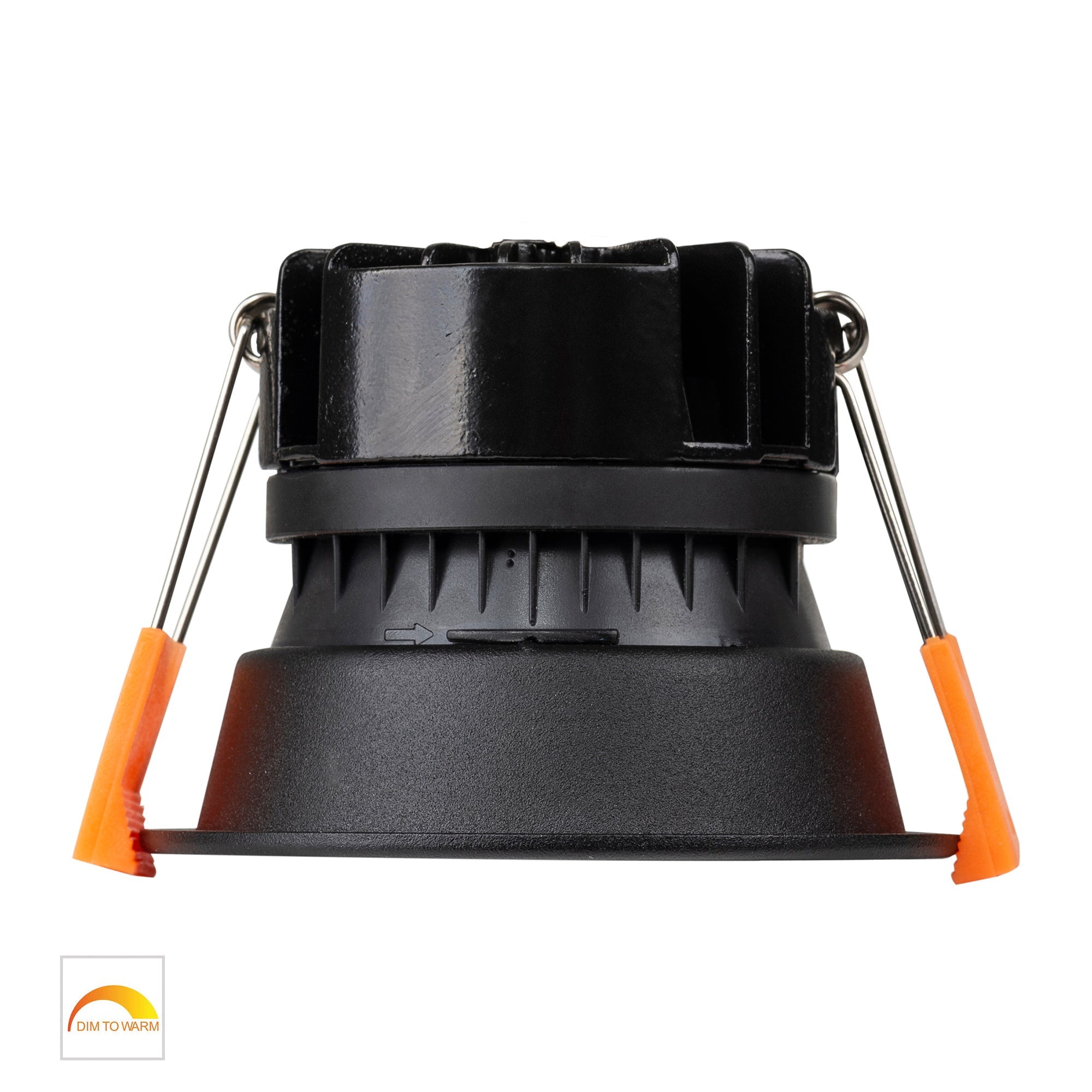 HV5529D2W-BB - Gleam Black with Black Insert Fixed Dim to Warm LED Downlight