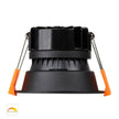 HV5529D2W-BG - Gleam Black with Gold Insert Fixed Dim to Warm LED Downlight
