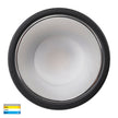 HV5529T-BC - Gleam Black with Chrome Insert Tri Colour Fixed Deep LED Downlight