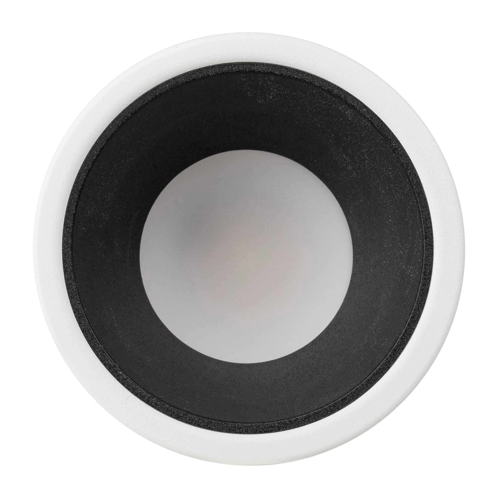 HV5529T-WB - Gleam White with Black Insert Tri Colour Fixed Deep LED Downlight
