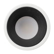 HV5529T-WB - Gleam White with Black Insert Tri Colour Fixed Deep LED Downlight