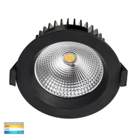 Thumbnail for Ora 12W Dimmable CCT Matt Black Round Recessed Downlight