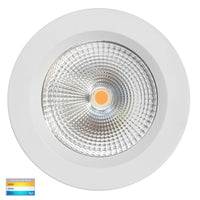 Thumbnail for Ora 12W Dimmable CCT Matt White Round Recessed Downlight