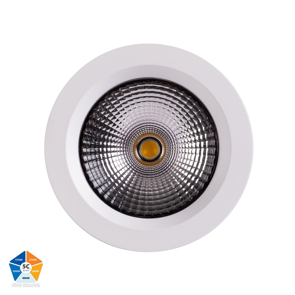 HV5530T-WHT - Ora White 5 Colour Fixed LED Downlight