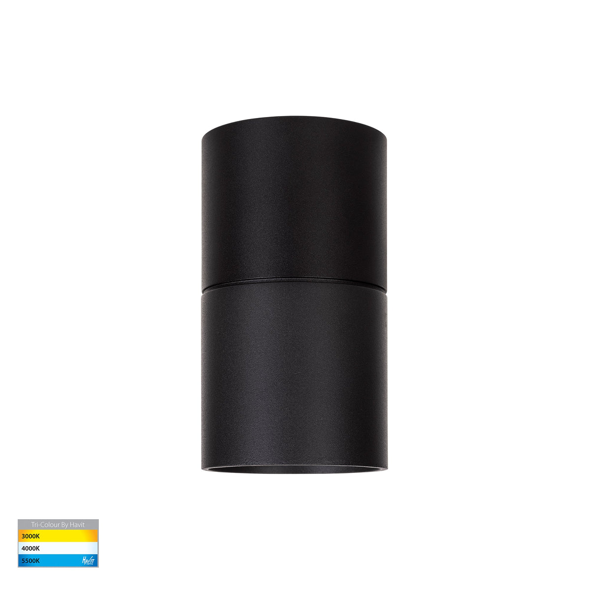 HV5802T-BLK-EXT | HV5802T-BLK-EXT-12V - Nella Black 7w Surface Mounted LED Downlight with Extension
