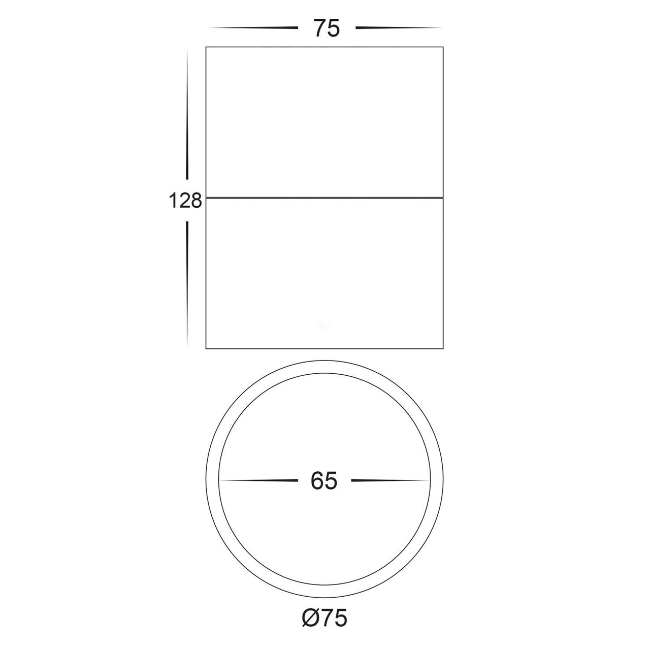 HV5802D-EXT Dimensions