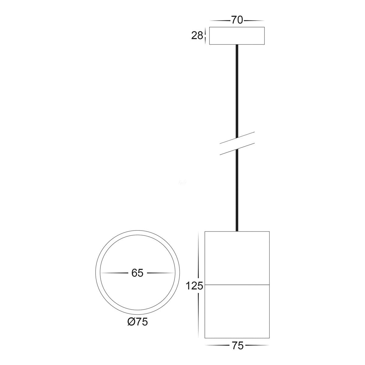 HV5802D-P Dimensions