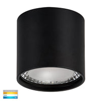 Thumbnail for Nella 7W Dimmable CCT Matt Black Surface Mount Fixed Downlight