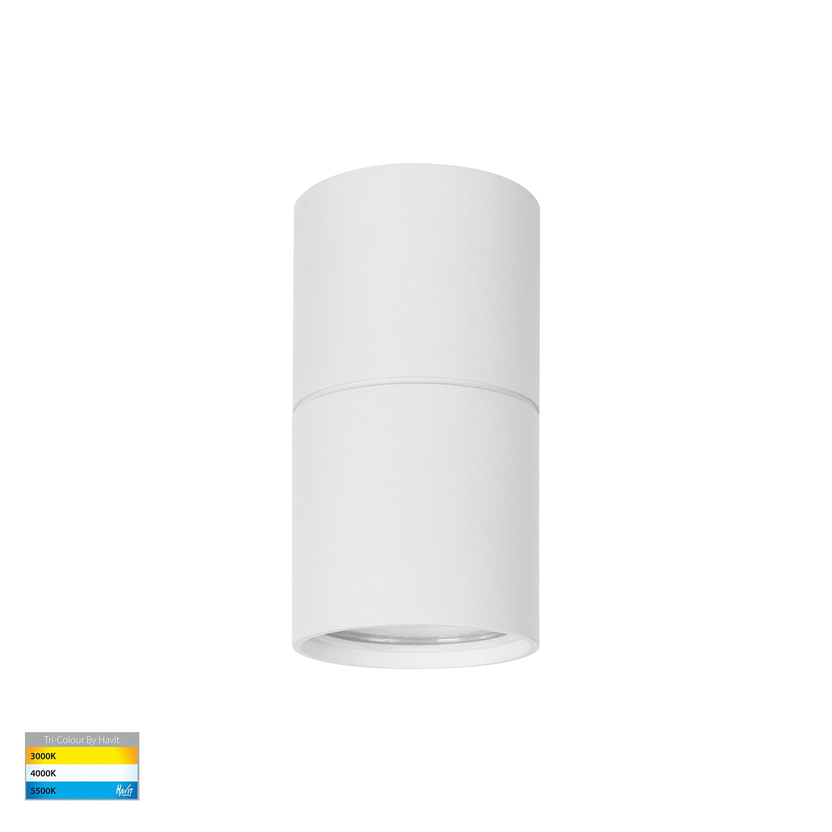 HV5802T-WHT-EXT | HV5802T-WHT-EXT-12V - Nella White 7w Surface Mounted LED Downlight with Extension