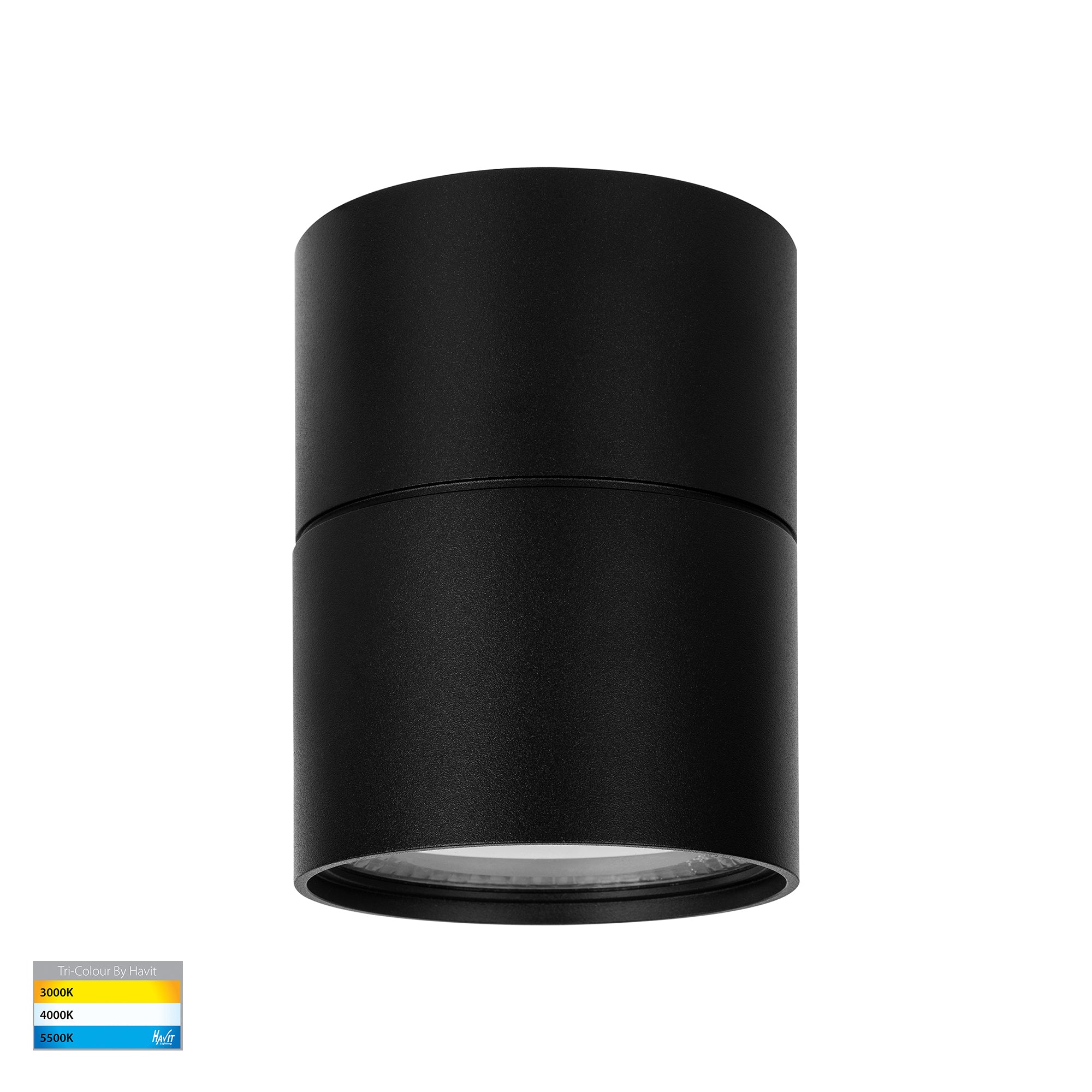 HV5803T-BLK-EXT | HV5803T-BLK-EXT-12V - Nella Black 12w Surface Mounted LED Downlight with Extension