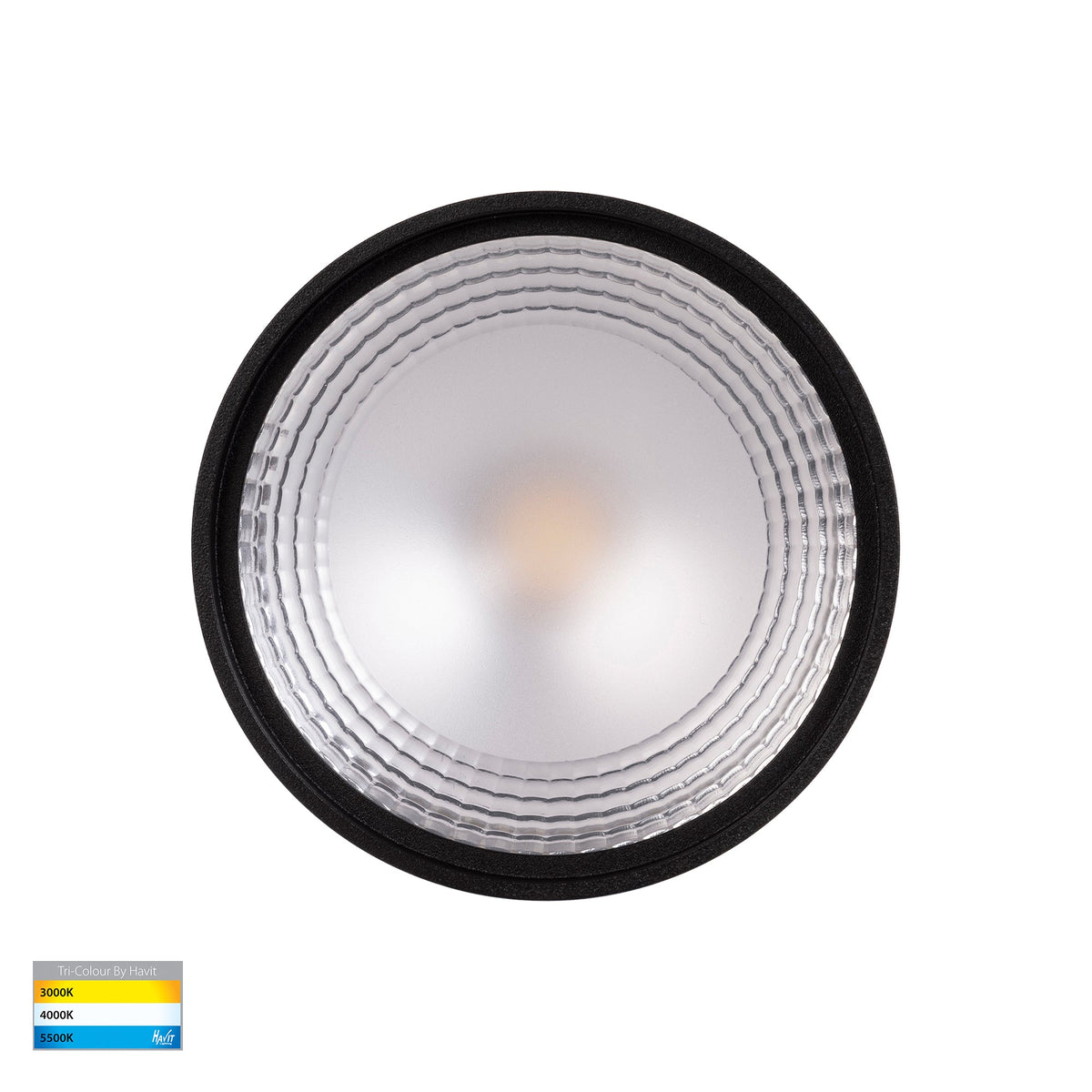 HV5803T-BLK-EXT | HV5803T-BLK-EXT-12V - Nella Black 12w Surface Mounted LED Downlight with Extension