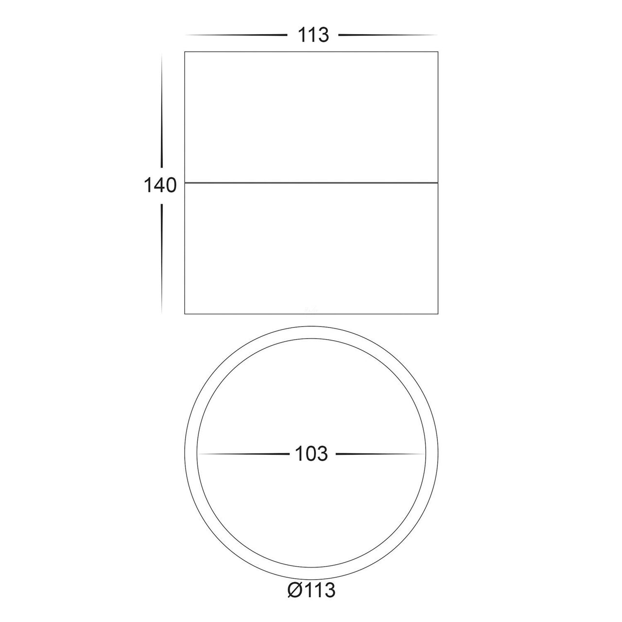 HV5803D-EXT Dimensions