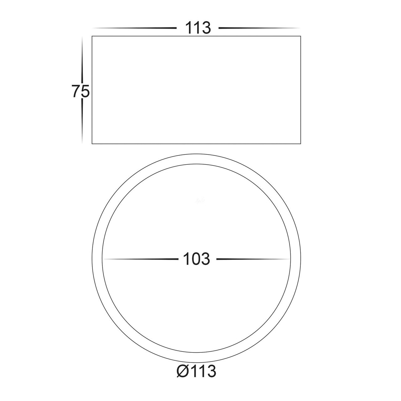 HV5803 Dimensions