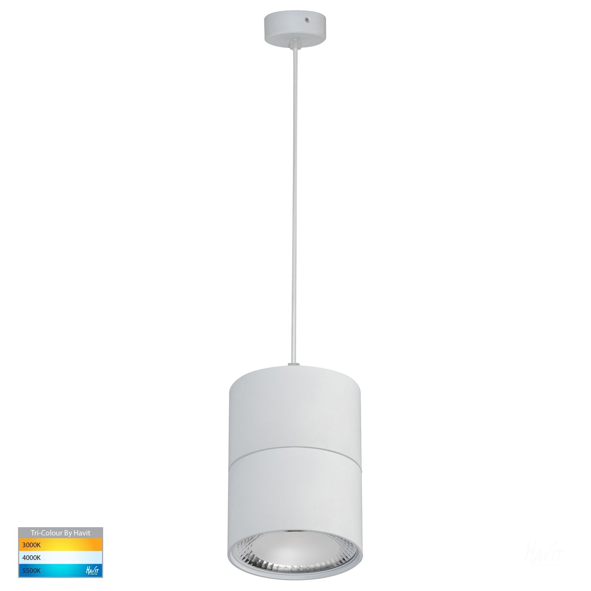 HV5803T-WHT-P - Nella White 12w LED Pendant