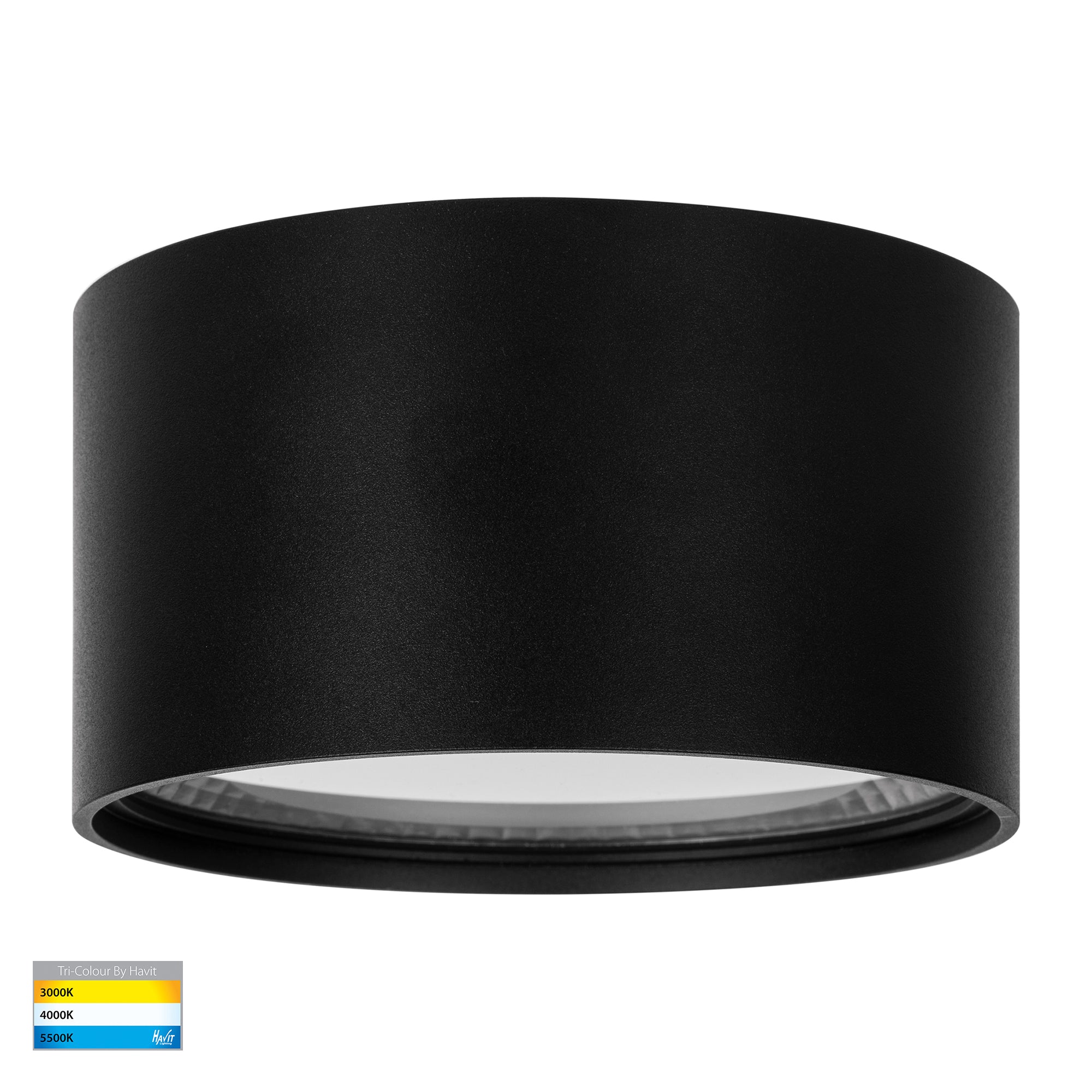 HV5805T-BLK | HV5805T-BLK-12V - Nella Black 18w Surface Mounted LED Downlight