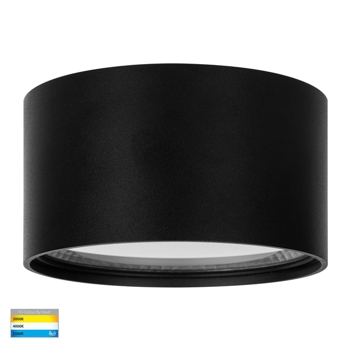 HV5805T-BLK | HV5805T-BLK-12V - Nella Black 18w Surface Mounted LED Downlight