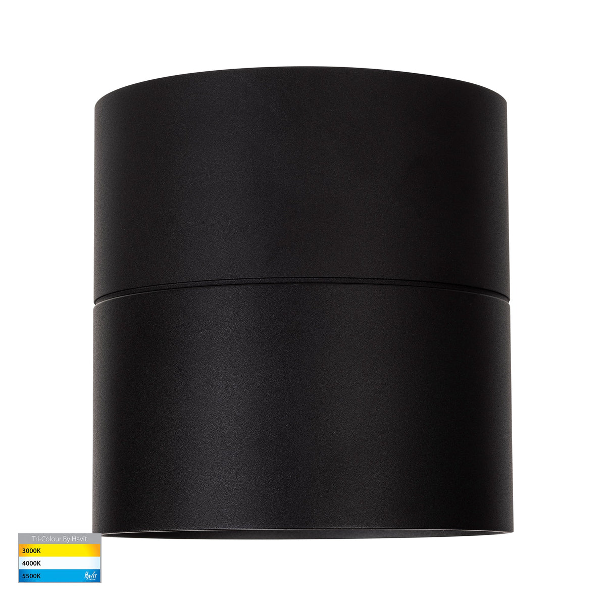 HV5805T-BLK-EXT | HV5805T-BLK-EXT-12V - Nella Black 18w Surface Mounted LED Downlight with Extension