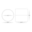 HV5805T-WHT-EXT | HV5805T-WHT-EXT-12V - Nella White 18w Surface Mounted LED Downlight with Extension