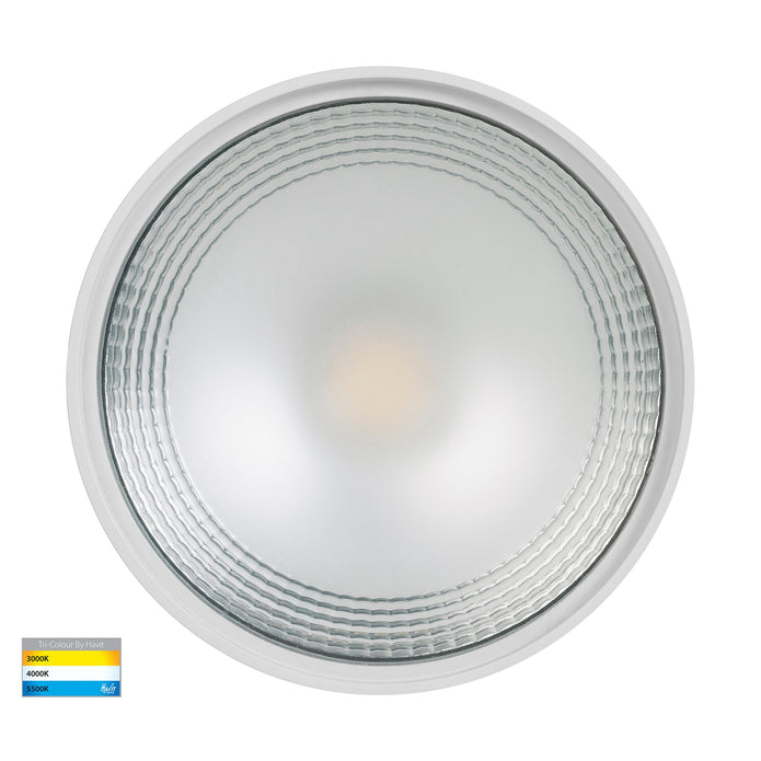 HV5805T-WHT-EXT | HV5805T-WHT-EXT-12V - Nella White 18w Surface Mounted LED Downlight with Extension