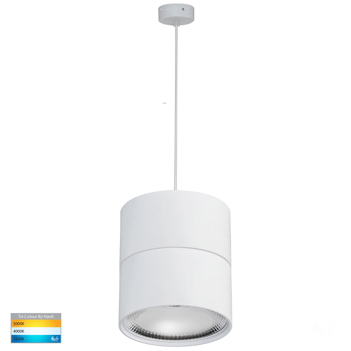 HV5805T-WHT-P - Nella White 18w LED Pendant