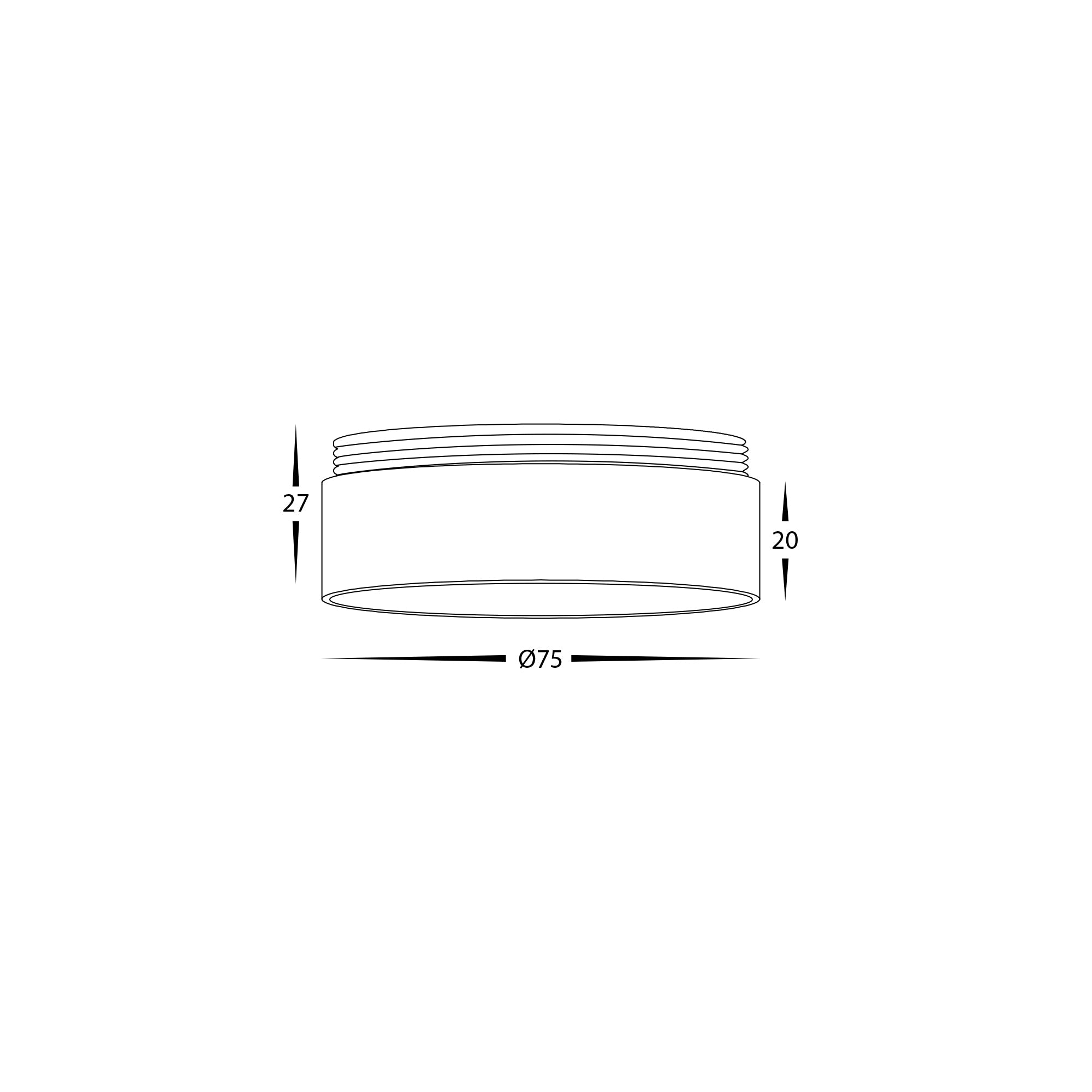 HV58100-GR - Gold Ring to Suit HV5802 | HV5812 | HV5841 Surface Mount Downlights