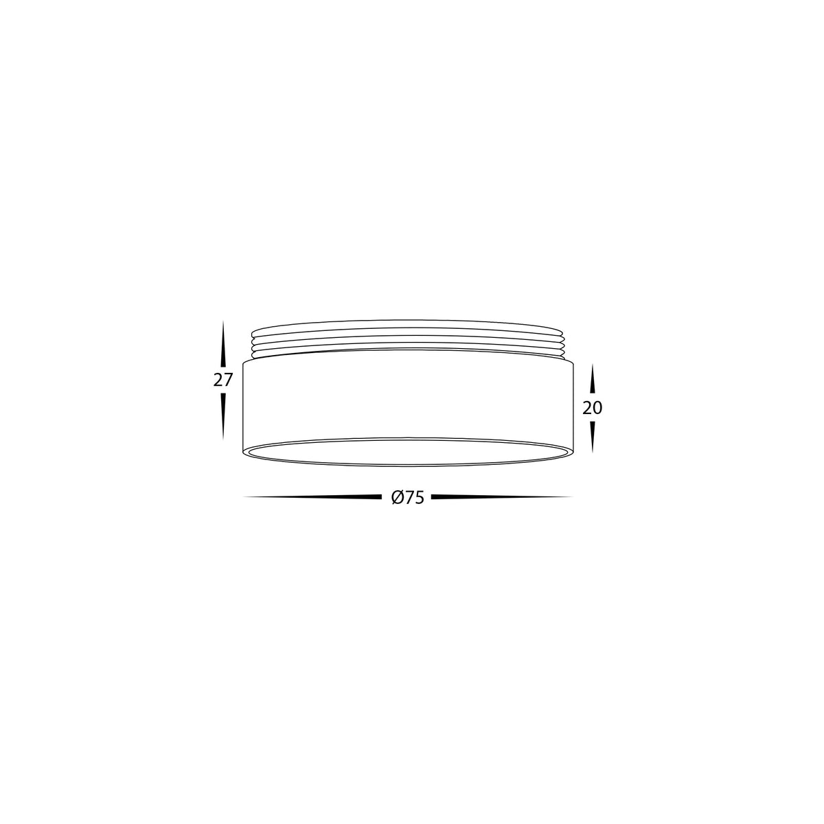 HV58100-GR - Gold Ring to Suit HV5802 | HV5812 | HV5841 Surface Mount Downlights
