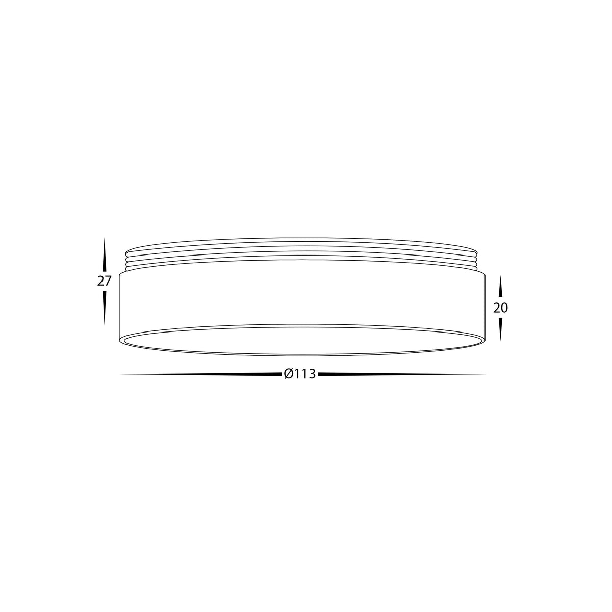 HV58101-GR - Gold Ring to Suit HV5803 | HV5815 | HV5843 Surface Mount Downlights