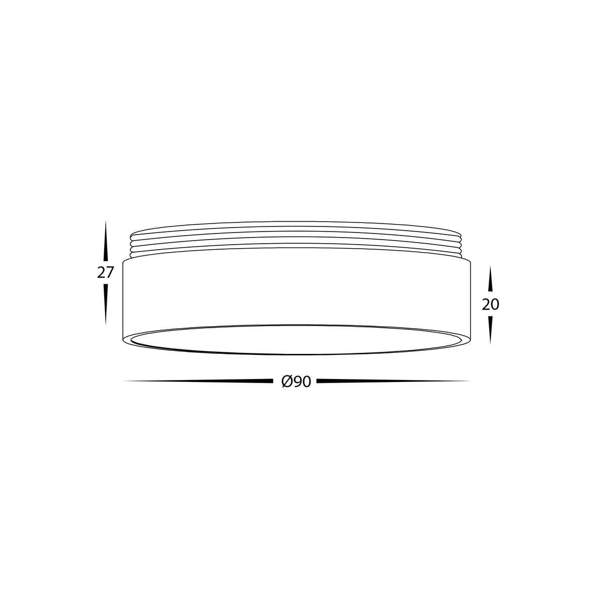 HV58103-GR - Gold Ring to Suit HV5813 | HV5842 Surface Mount Downlights