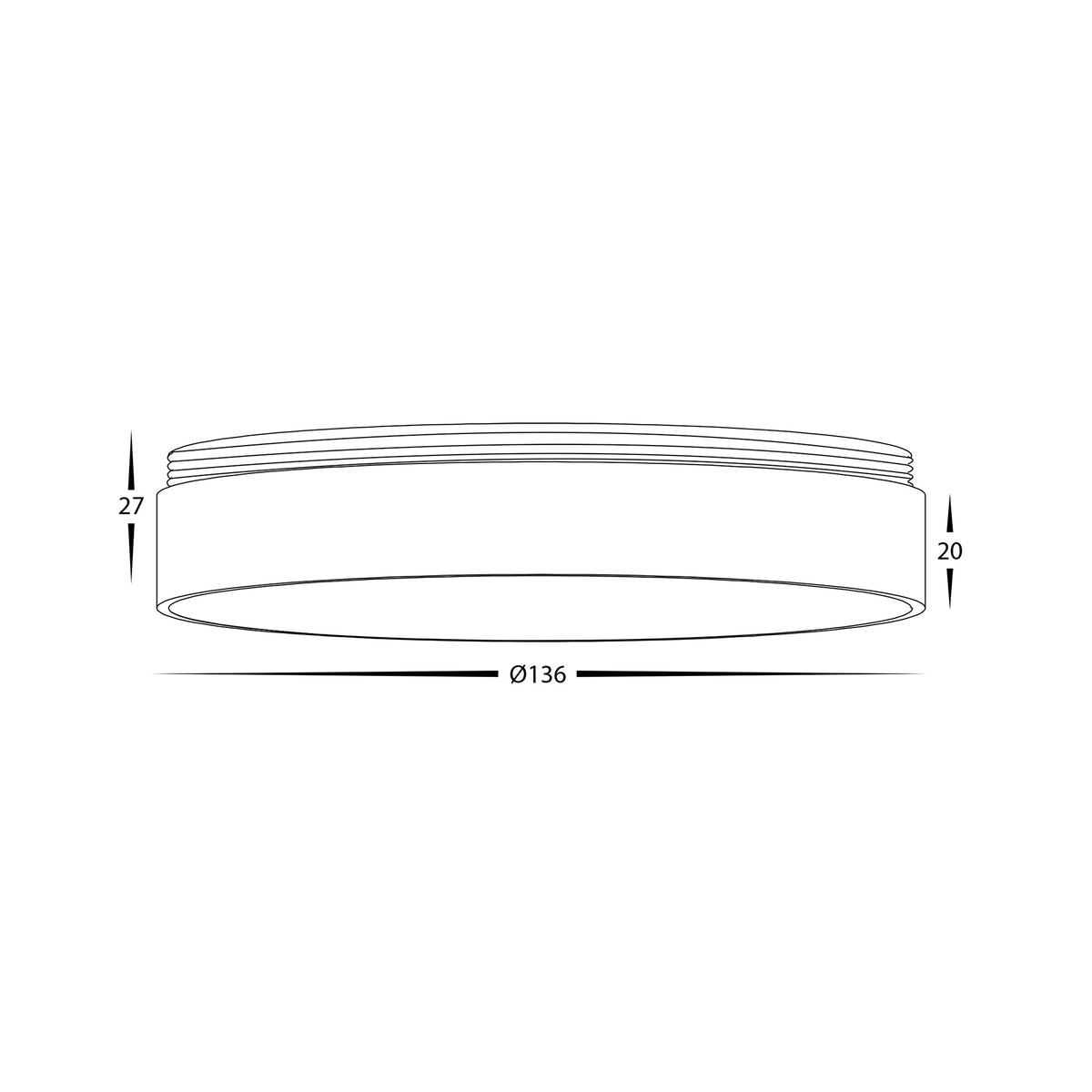 HV58104-GR - Gold Ring to Suit HV5844 Surface Mount Downlights