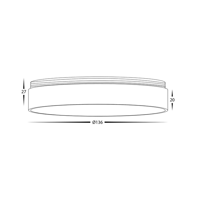 HV58104-GR - Gold Ring to Suit HV5844 Surface Mount Downlights