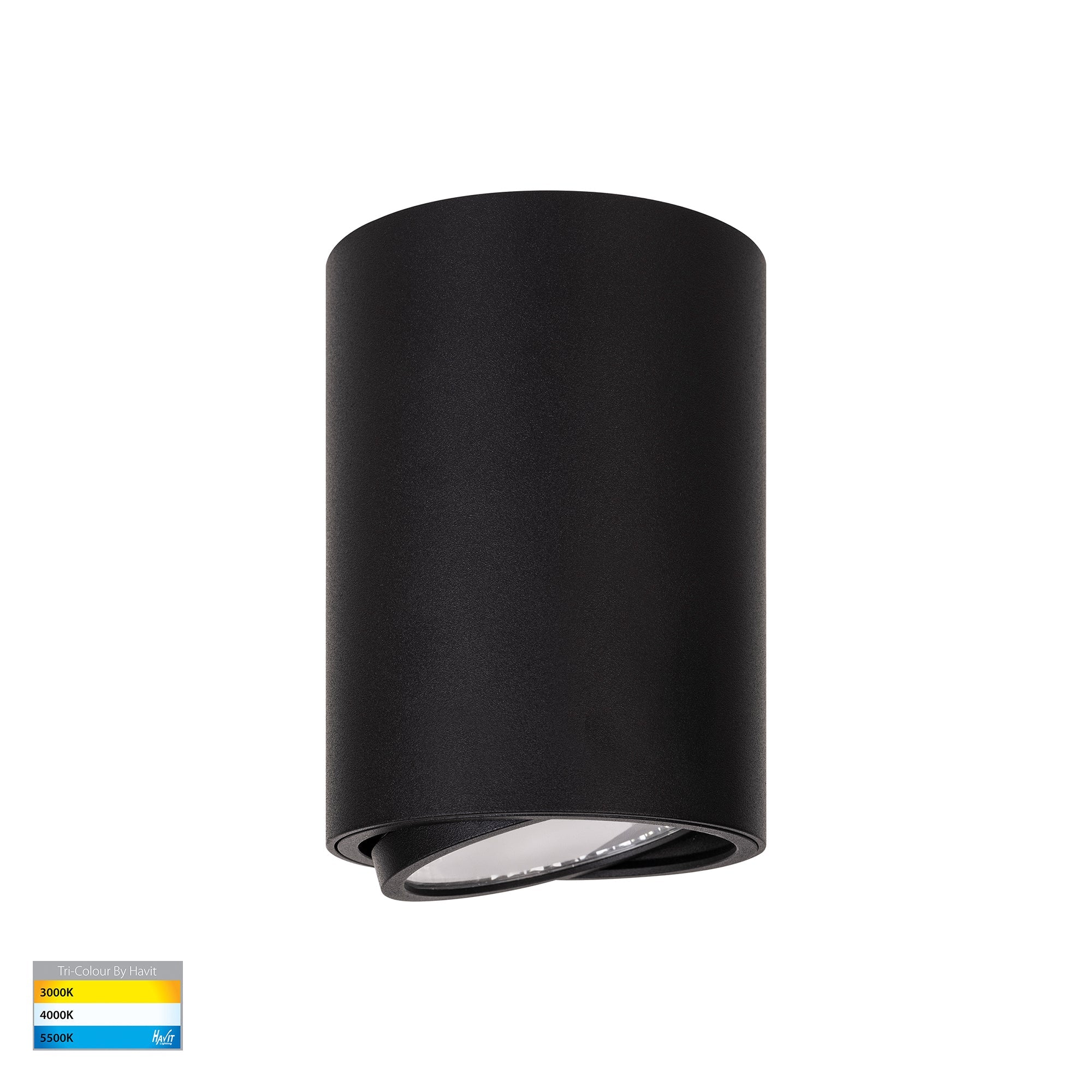 HV5813T-BLK | HV5813T-BLK-12V - Nella 12w LED Black Adjustable Surface Mounted Downlight