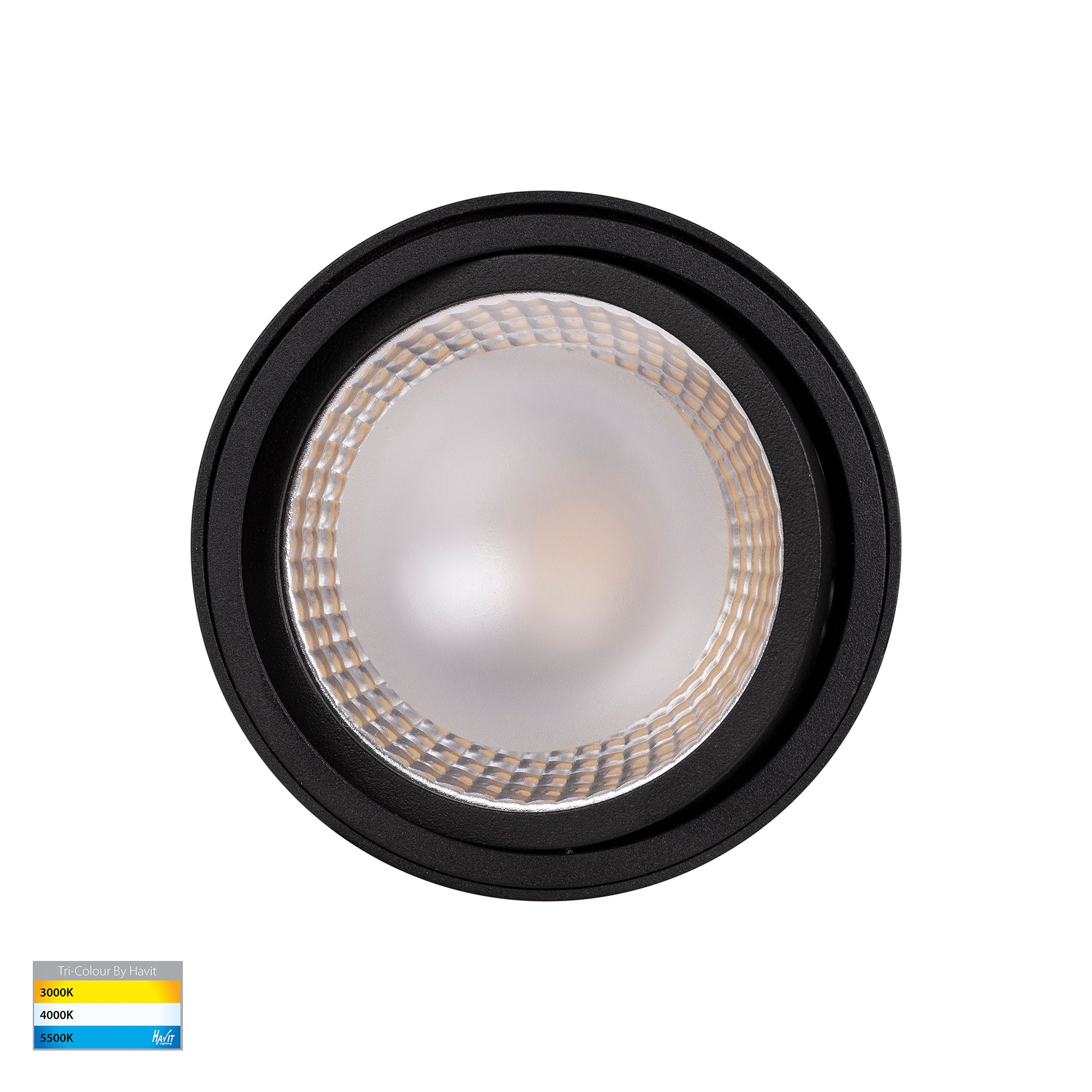 HV5813T-BLK | HV5813T-BLK-12V - Nella 12w LED Black Adjustable Surface Mounted Downlight