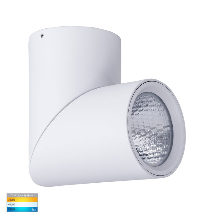 HV5824T-WHT | HV5824T-WHT-12V - Nella White 18w Surface Mounted Rotatable LED Downlight