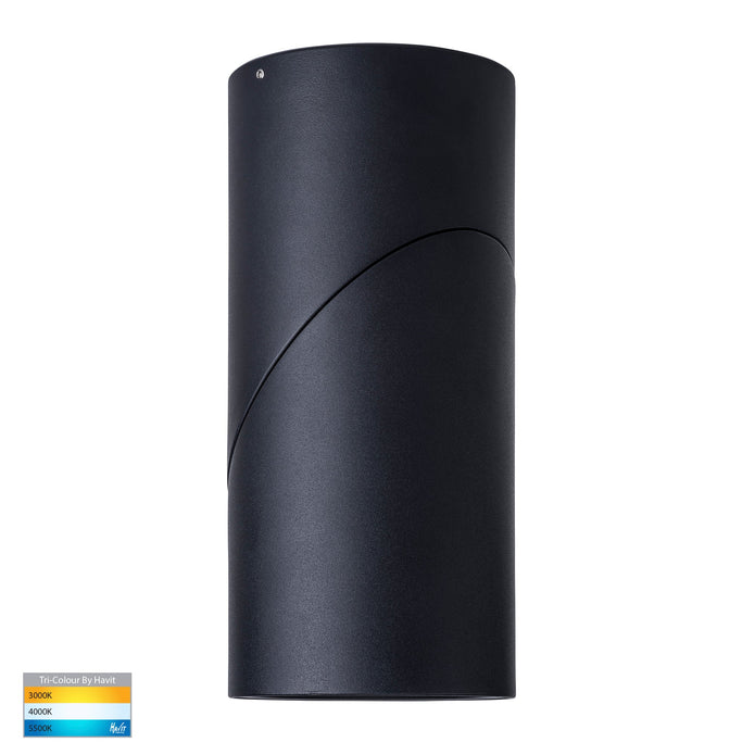 HV5825T-BLK | HV5825T-BLK-12V - Nella Black 24w Surface Mounted Rotatable LED Downlight
