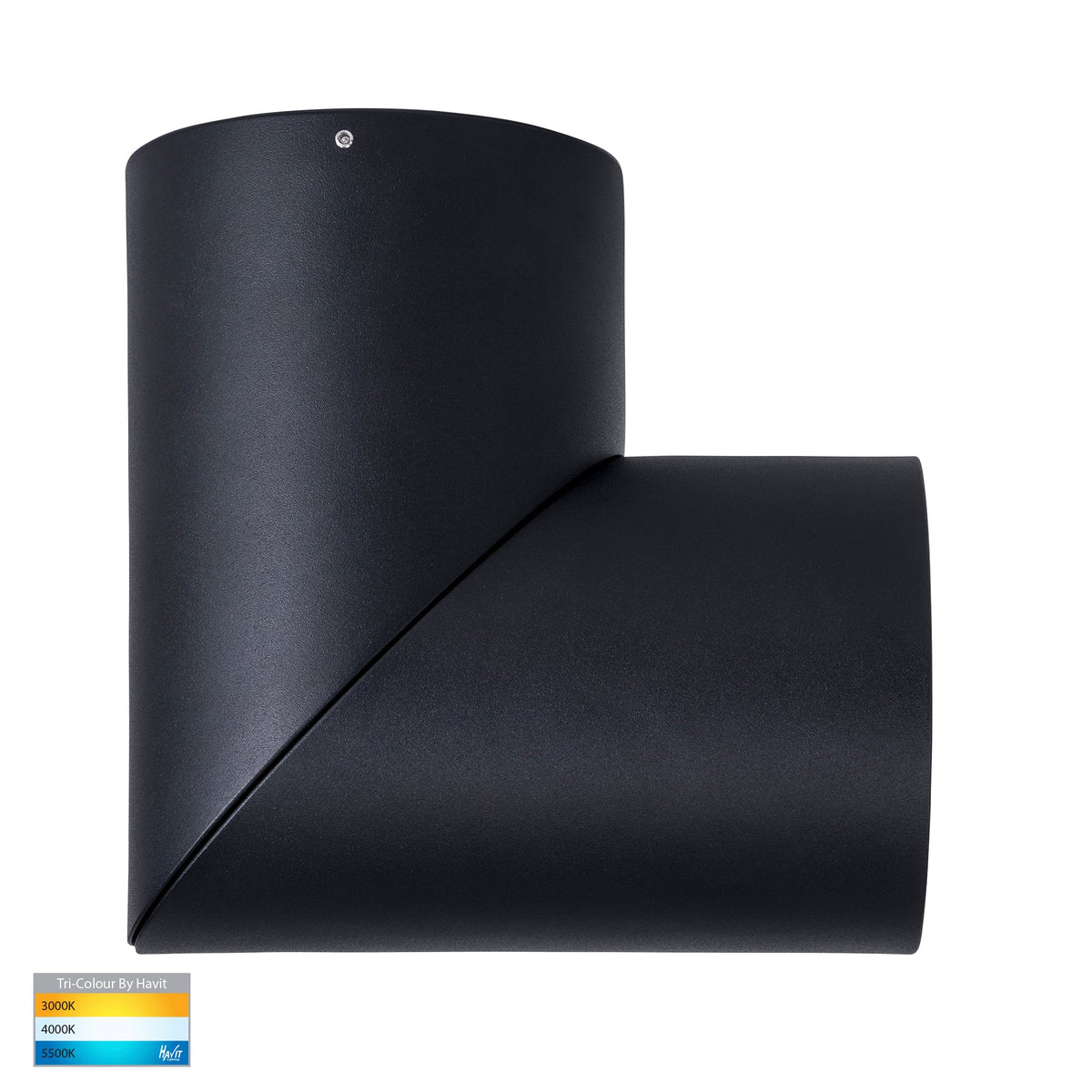 HV5825T-BLK | HV5825T-BLK-12V - Nella Black 24w Surface Mounted Rotatable LED Downlight