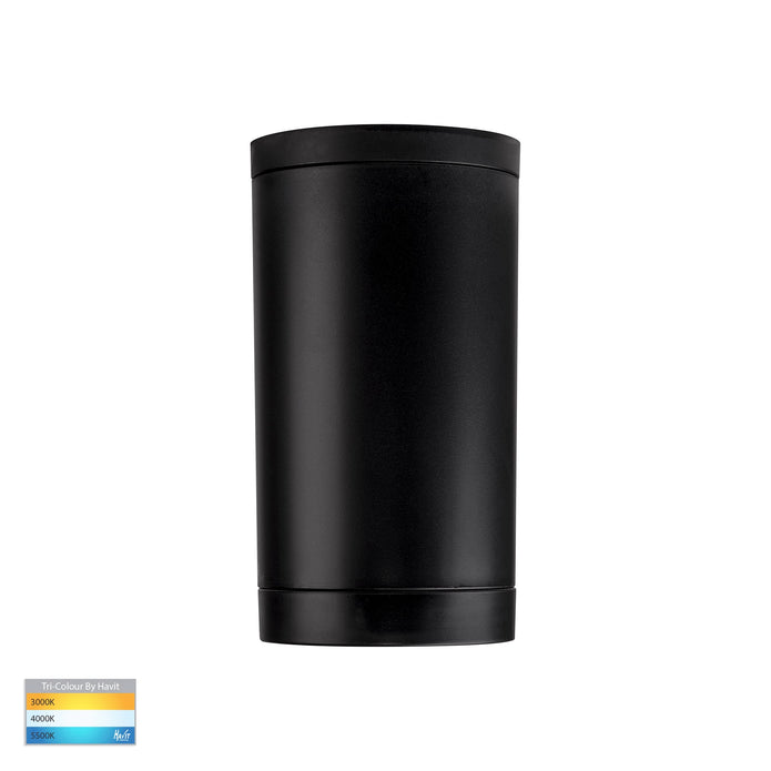 HV5831T-BLK - Lexan Black 9in1 Surface Mounted GU10 LED Downlight