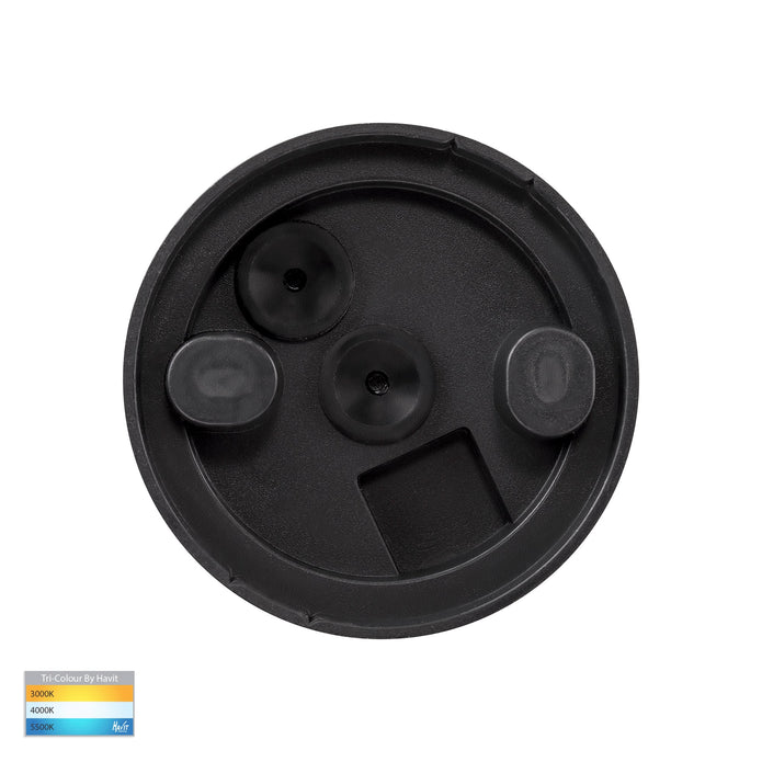 HV5831T-BLK - Lexan Black 9in1 Surface Mounted GU10 LED Downlight