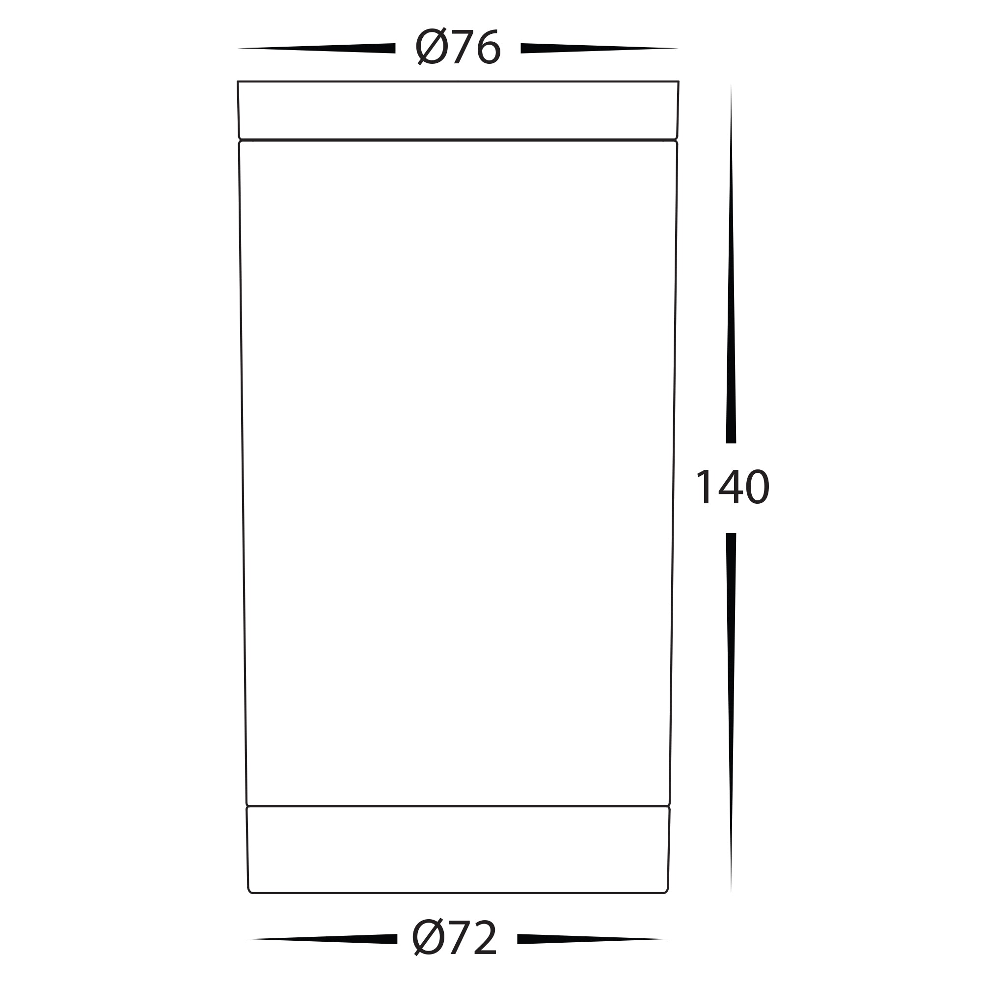 HV5831T-BLK - Lexan Black 9in1 Surface Mounted GU10 LED Downlight