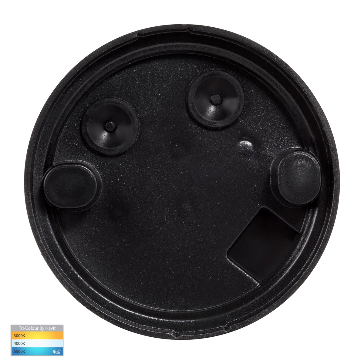 HV5832T-BLK - Lexan Black 9in1 Surface Mounted GU10 LED Downlight