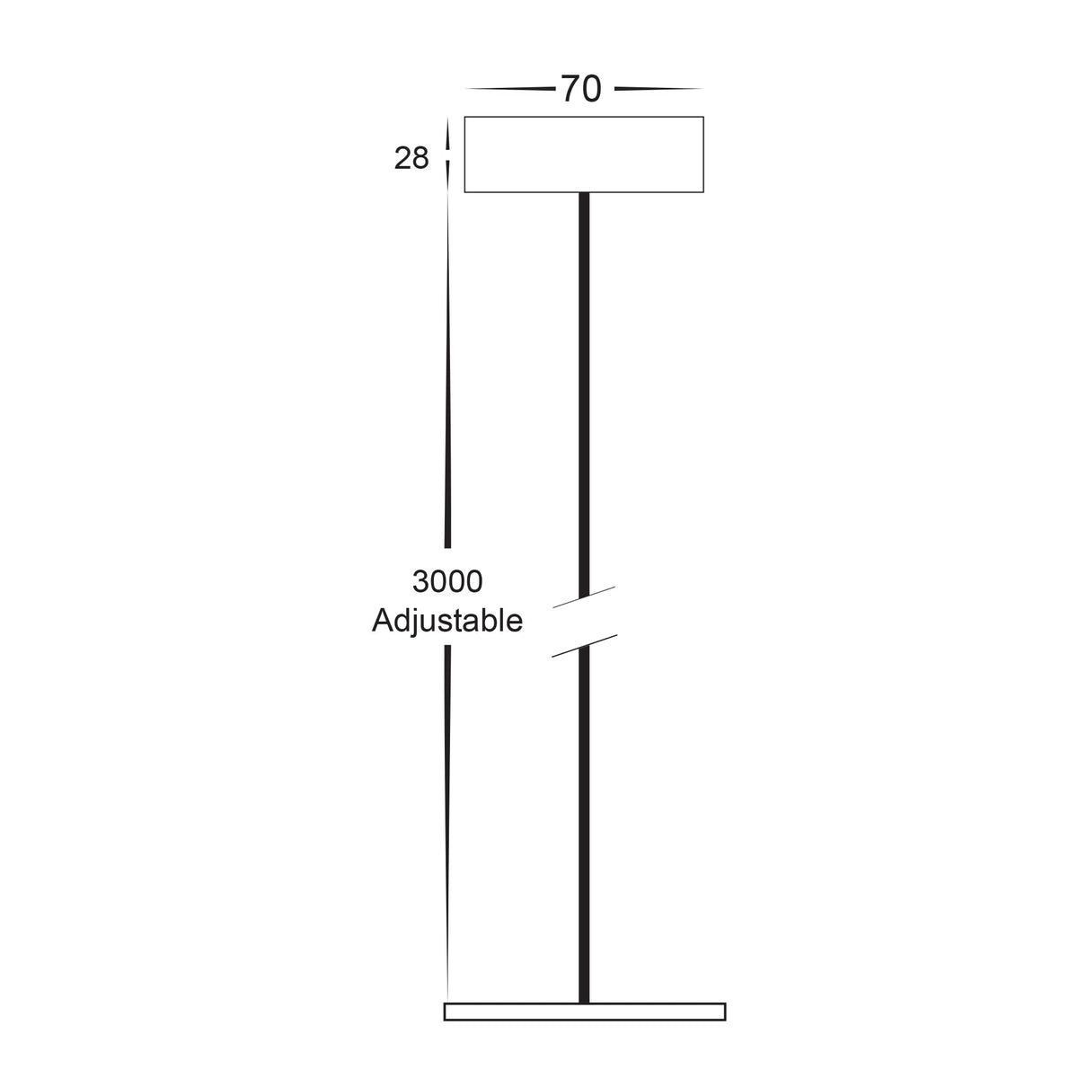 HV5841-WHT-PDT  -  3 Metre Pendant Accessory
