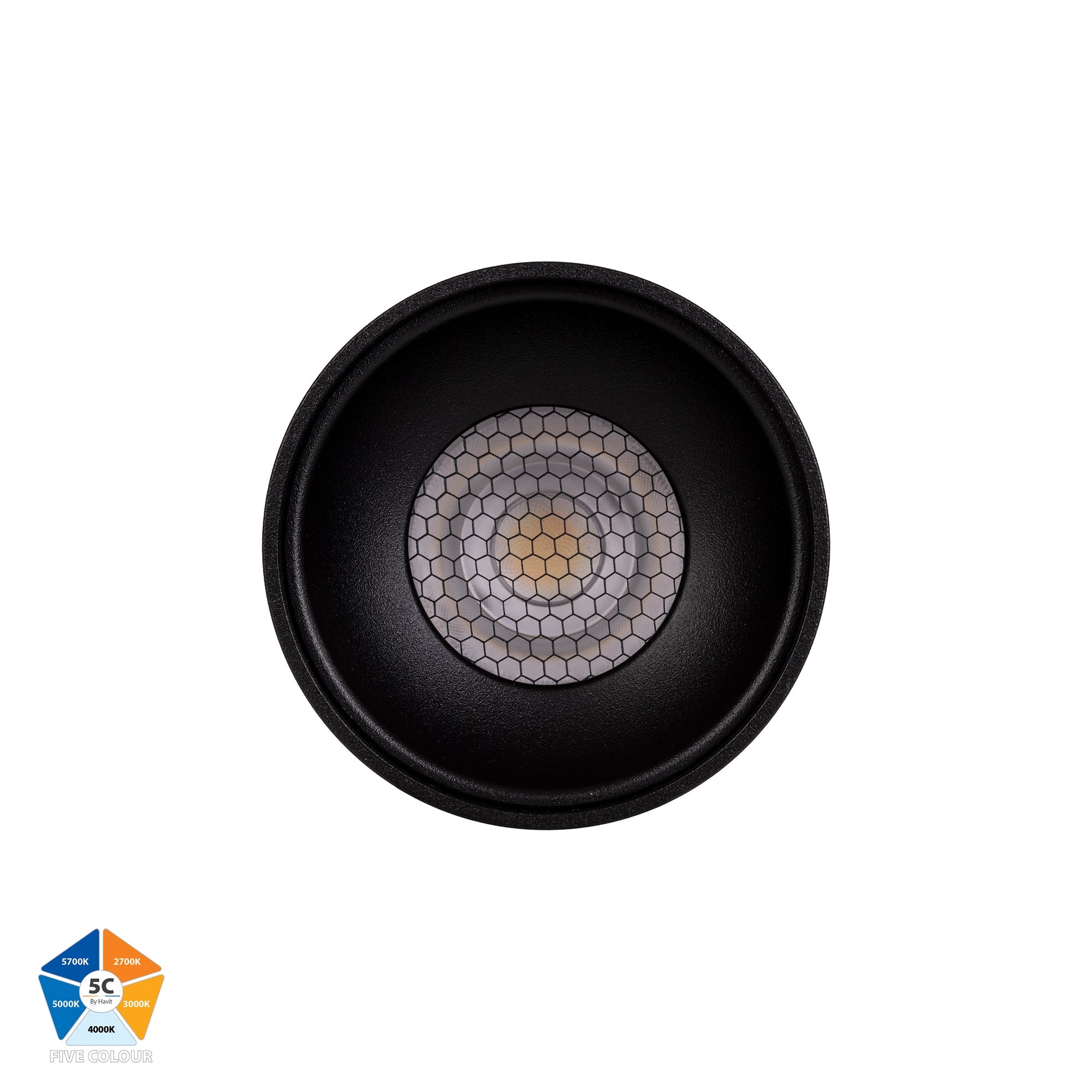HV5841S-BLK | HV5841S-BLK-12V  - Nella Black 7w Surface Mounted LED Downlight