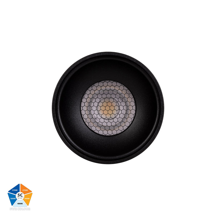 HV5841S-BLK-EXT | HV5841S-BLK-EXT-12V - Nella Black 7w Surface Mounted LED Downlight