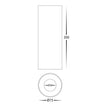 HV5841S-BLK-EXT | HV5841S-BLK-EXT-12V - Nella Black 7w Surface Mounted LED Downlight