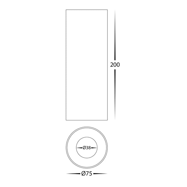 HV5841S-WHT-EXT | HV5841S-WHT-EXT-12V - Nella White 7w Surface Mounted LED Downlight