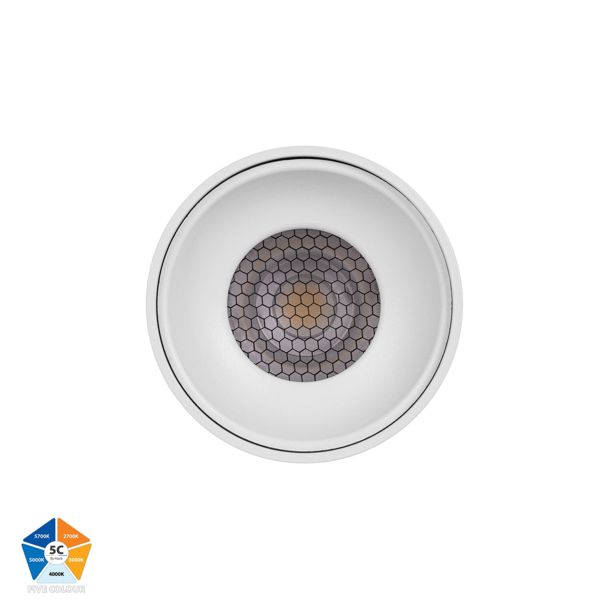 HV5841S-WHT-EXT | HV5841S-WHT-EXT-12V - Nella White 7w Surface Mounted LED Downlight