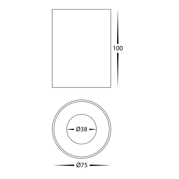 HV5841S-WHT | HV5841S-WHT-12V  - Nella White 7w Surface Mounted LED Downlight
